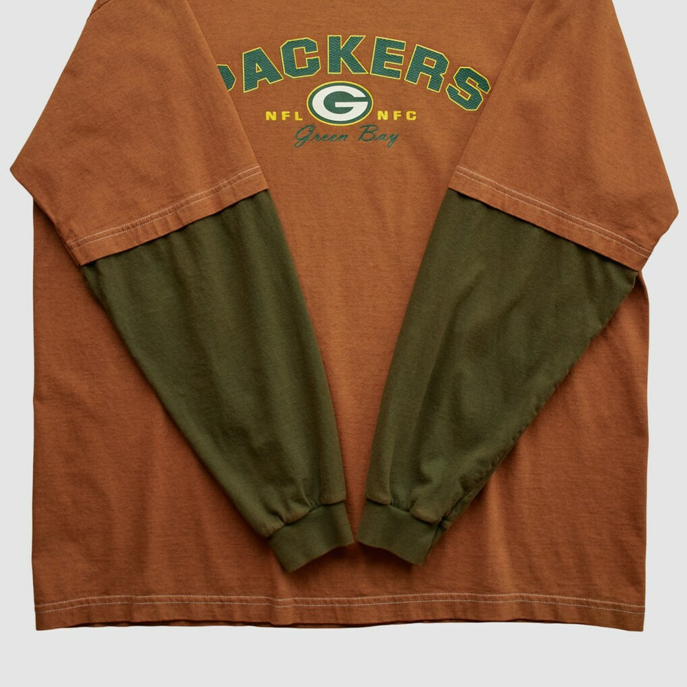 Green Bay Packers NFL 2000s Long Sleeve T-shirt Clay Vintage | Fanatics