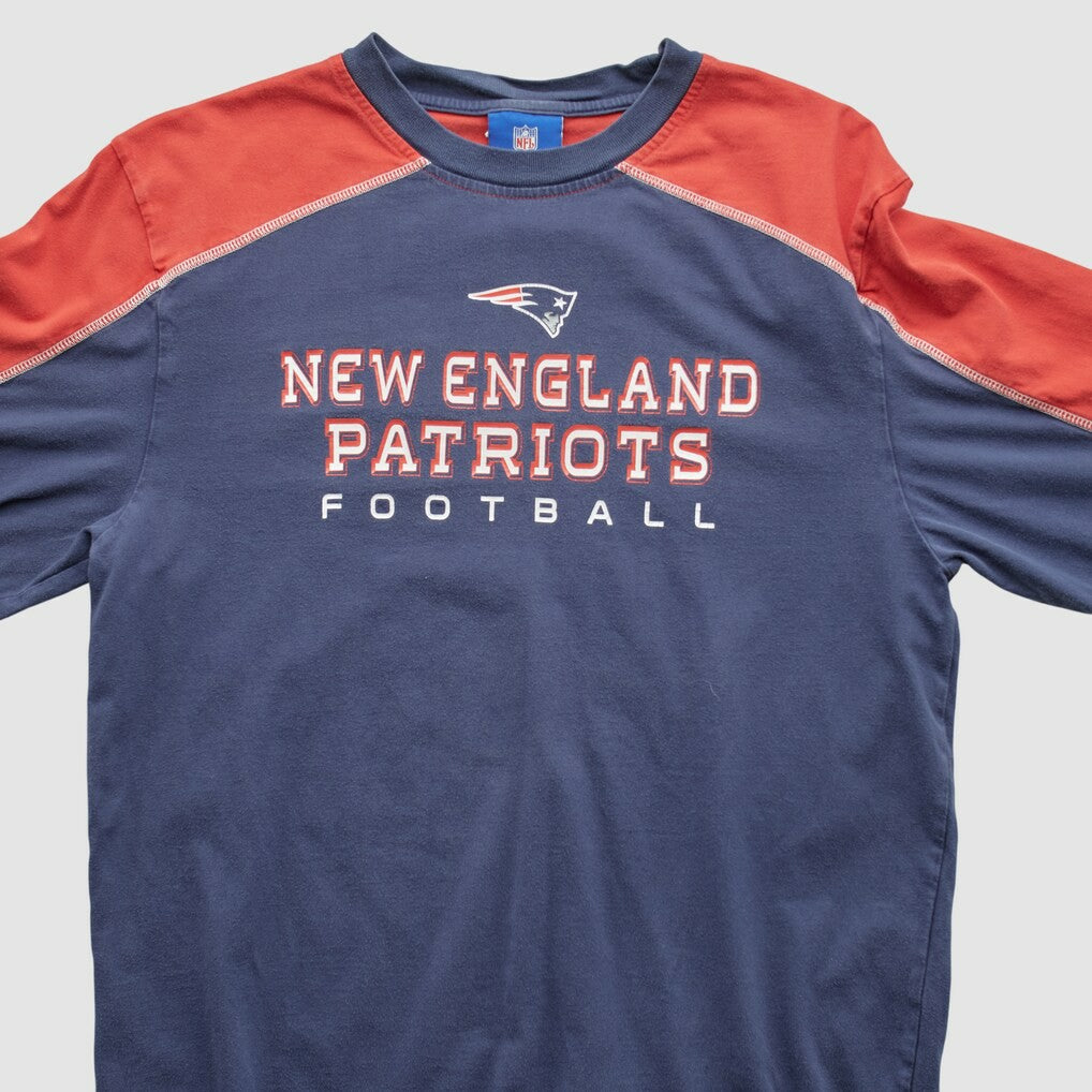 New England Patriots NFL 2000s Long Sleeve T-shirt Navy Vintage | Fanatics