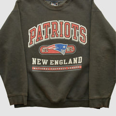 New England Patriots Pro Player 90s Pullover Sweatshirt Charcoal Vintage | Fanatics