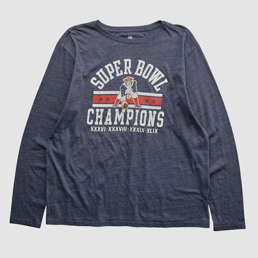 New England Patriots NFL Pro Line 2015 Long Sleeve T-shirt Navy Vintage | Fanatics