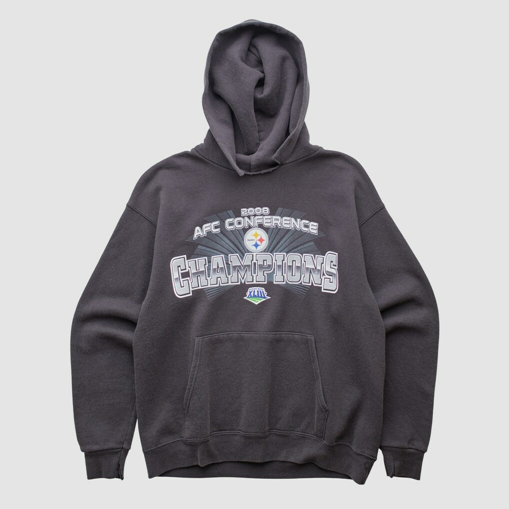Pittsburgh Steelers NFL 2008 Hooded Pullover Sweatshirt Black Vintage | Fanatics