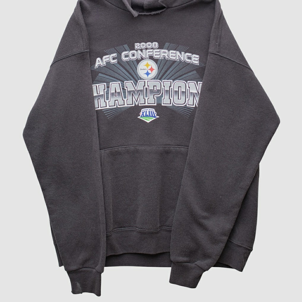 Pittsburgh Steelers NFL 2008 Hooded Pullover Sweatshirt Black Vintage | Fanatics
