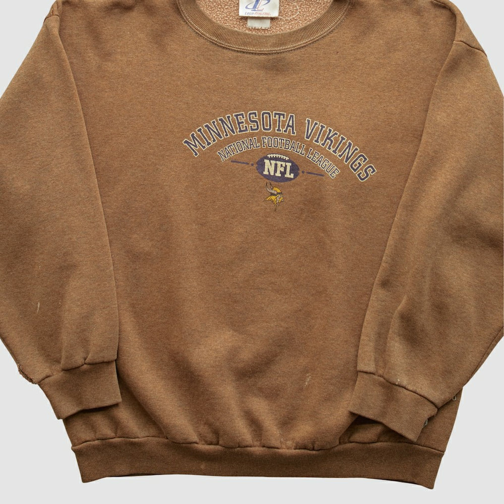 Minnesota Vikings Logo Athletic 2000s Pullover Sweatshirt Clay Vintage | Fanatics