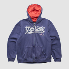 New England Patriots NFL 2010s Hooded Full Zip Sweatshirt Navy Vintage | Fanatics