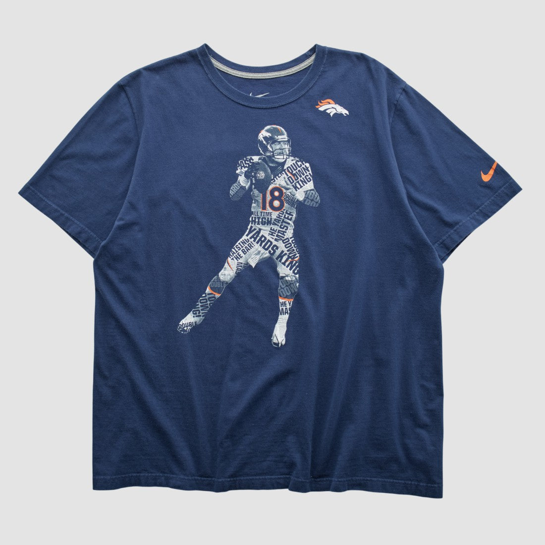 Denver Broncos 2010s T-shirt Navy Vintage | Fanatics