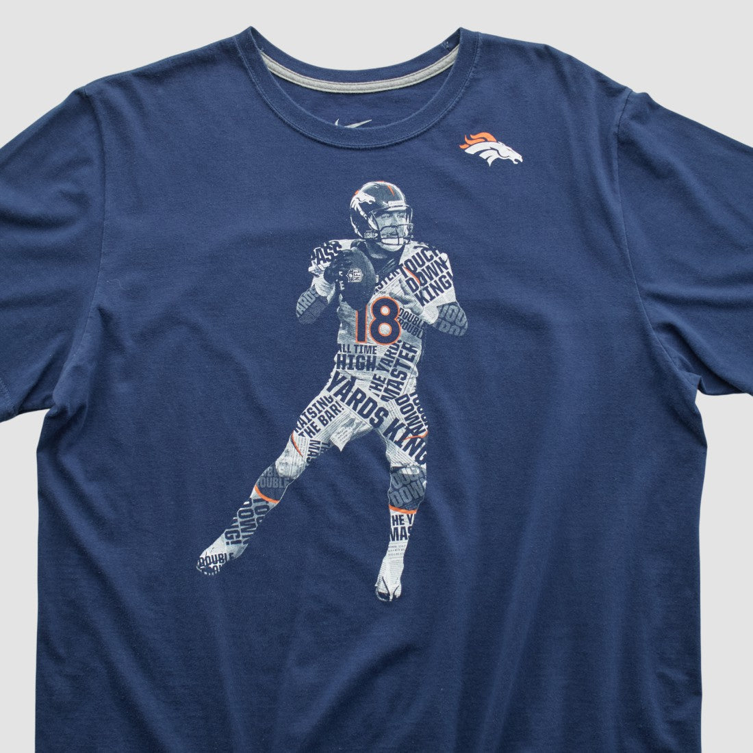 Denver Broncos 2010s T-shirt Navy Vintage | Fanatics