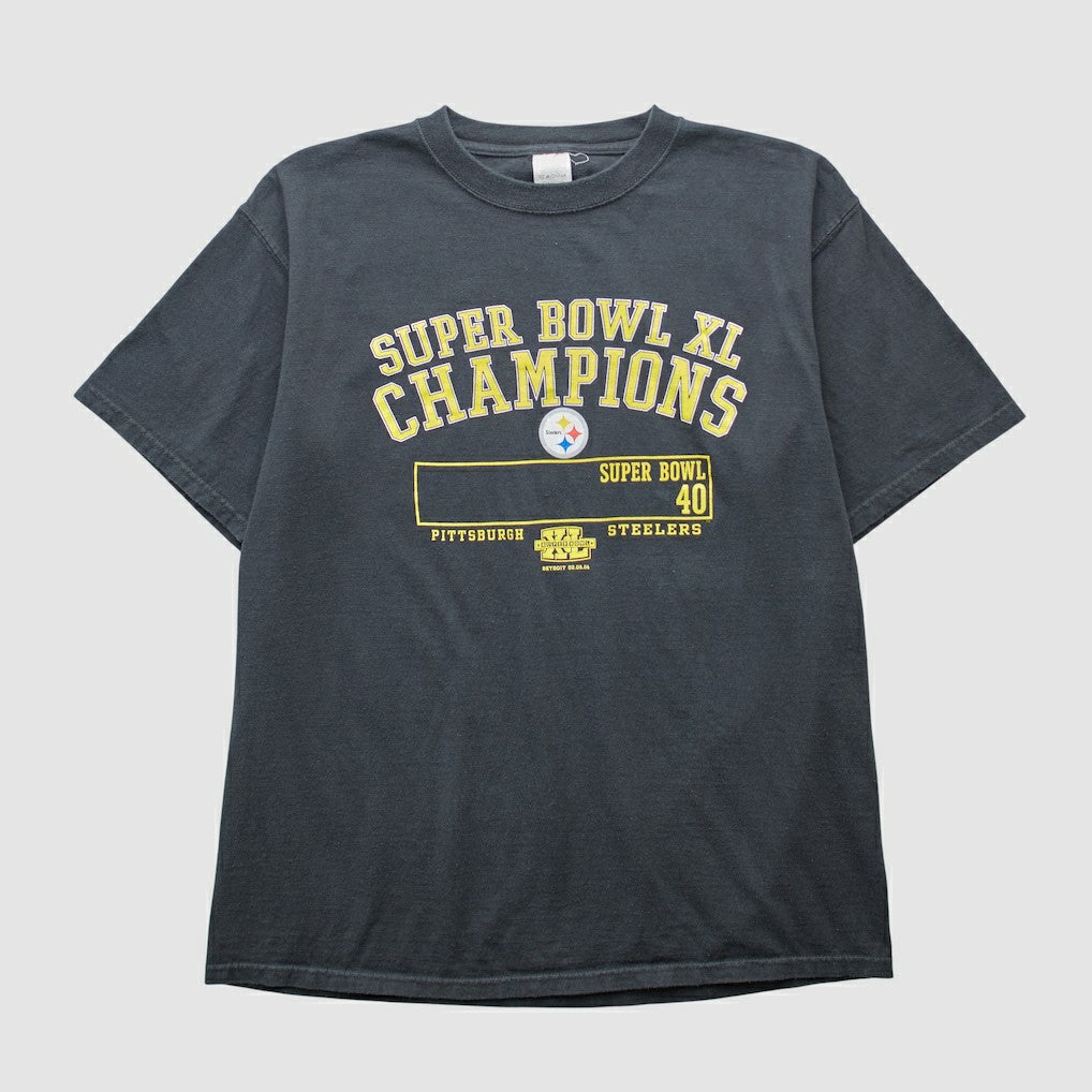 Pittsburgh Steelers 2006 T-shirt Black Vintage | Fanatics
