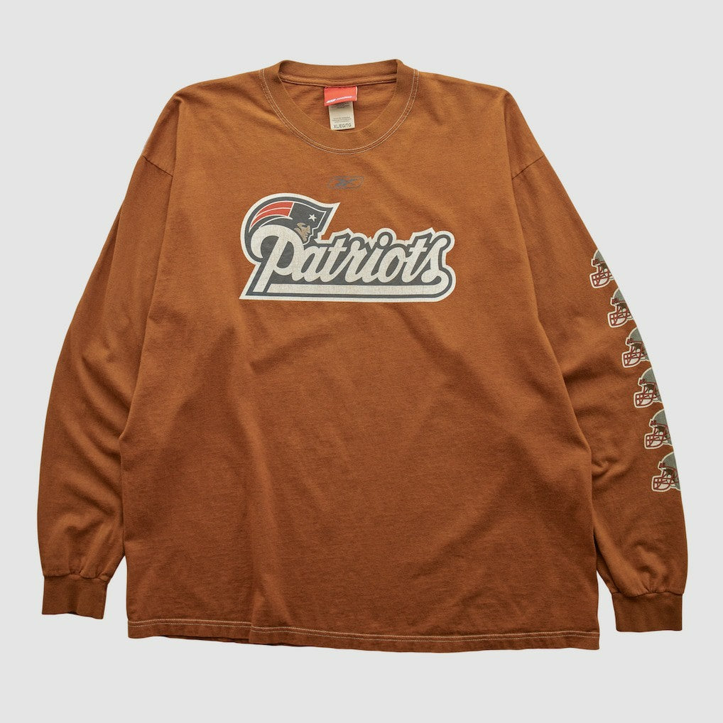 New England Patriots Reebok 2000s Long Sleeve T-shirt Clay Vintage | Fanatics