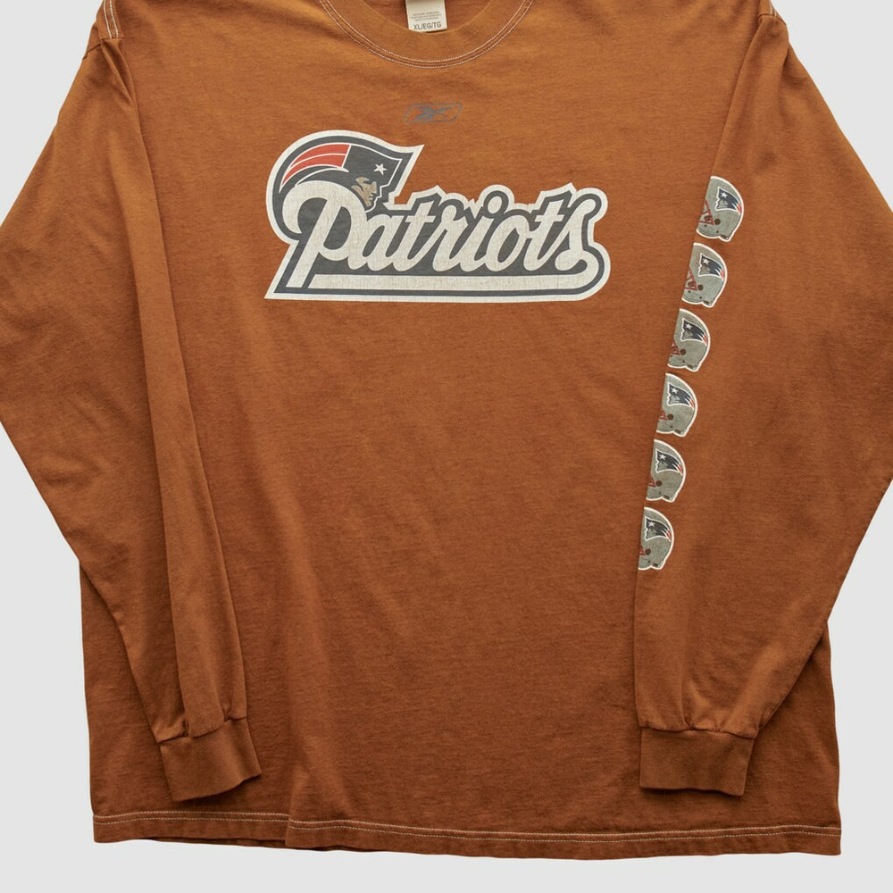 New England Patriots Reebok 2000s Long Sleeve T-shirt Clay Vintage | Fanatics