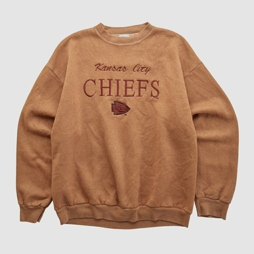 Kansas City Chiefs Logo 7 90s Pullover Sweatshirt Clay Vintage | Fanatics