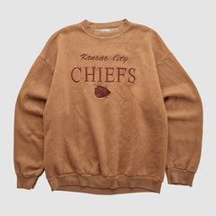 Kansas City Chiefs Logo 7 90s Pullover Sweatshirt Clay Vintage | Fanatics