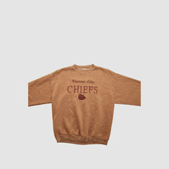 Kansas City Chiefs Logo 7 90s Pullover Sweatshirt Clay Vintage | Fanatics