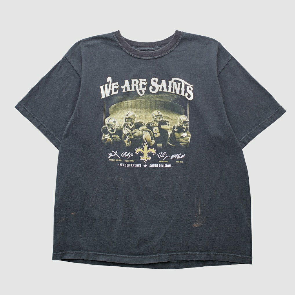 New Orleans Saints Reebok 2000s T-shirt Black Vintage | Fanatics