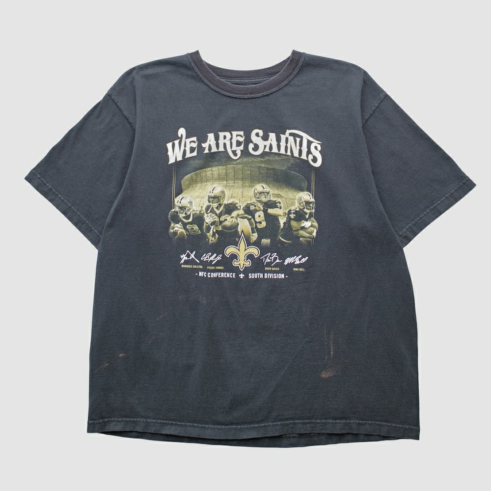 New Orleans Saints Reebok 2000s T-shirt Black Vintage | Fanatics