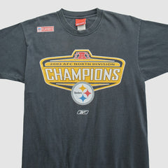 Pittsburgh Steelers Reebok 2002 T-shirt Black Vintage | Fanatics