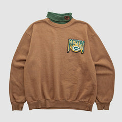 Green Bay Packers Majestic 90s Pullover Sweatshirt Clay Vintage | Fanatics