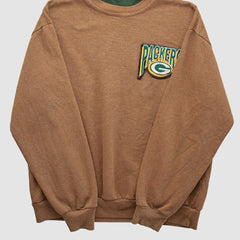 Green Bay Packers Majestic 90s Pullover Sweatshirt Clay Vintage | Fanatics