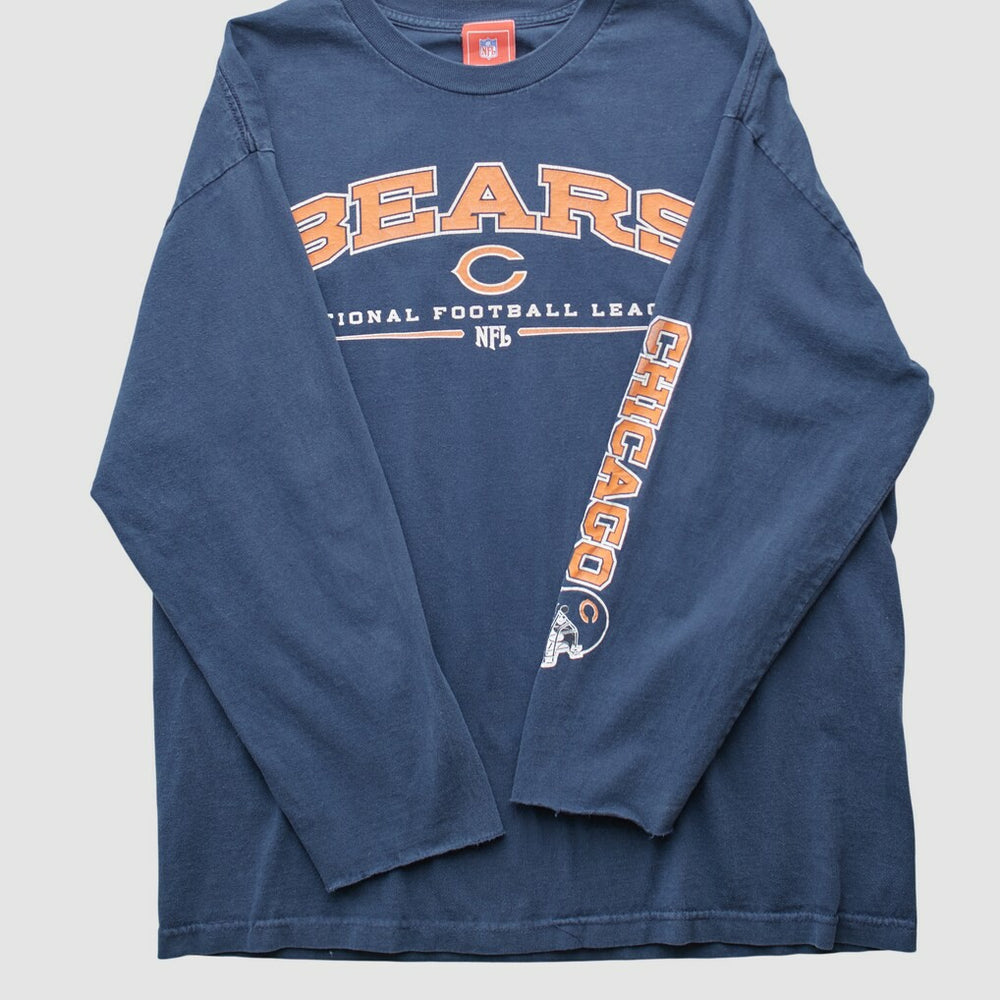 Chicago Bears NFL 2000s Long Sleeve T-shirt Navy Vintage | Fanatics