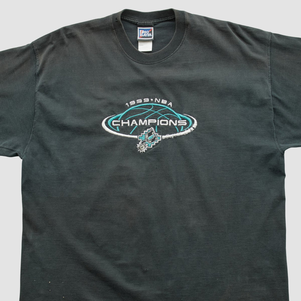 San Antonio Spurs Pro Player 1999 T-shirt Black Vintage - NBA
