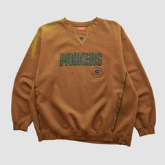 Green Bay Packers NFL 2000s Pullover Sweatshirt Brown Vintage | Fanatics