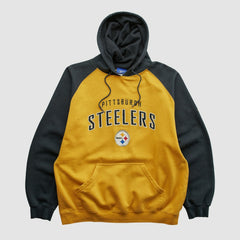 Pittsburgh Steelers Reebok 2000s Hooded Pullover Sweatshirt Yellow Vintage | Fanatics