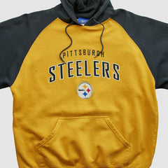 Pittsburgh Steelers Reebok 2000s Hooded Pullover Sweatshirt Yellow Vintage | Fanatics