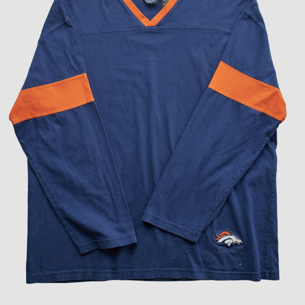Denver Broncos NFL 2000s Long Sleeve T-shirt Navy Vintage | Fanatics