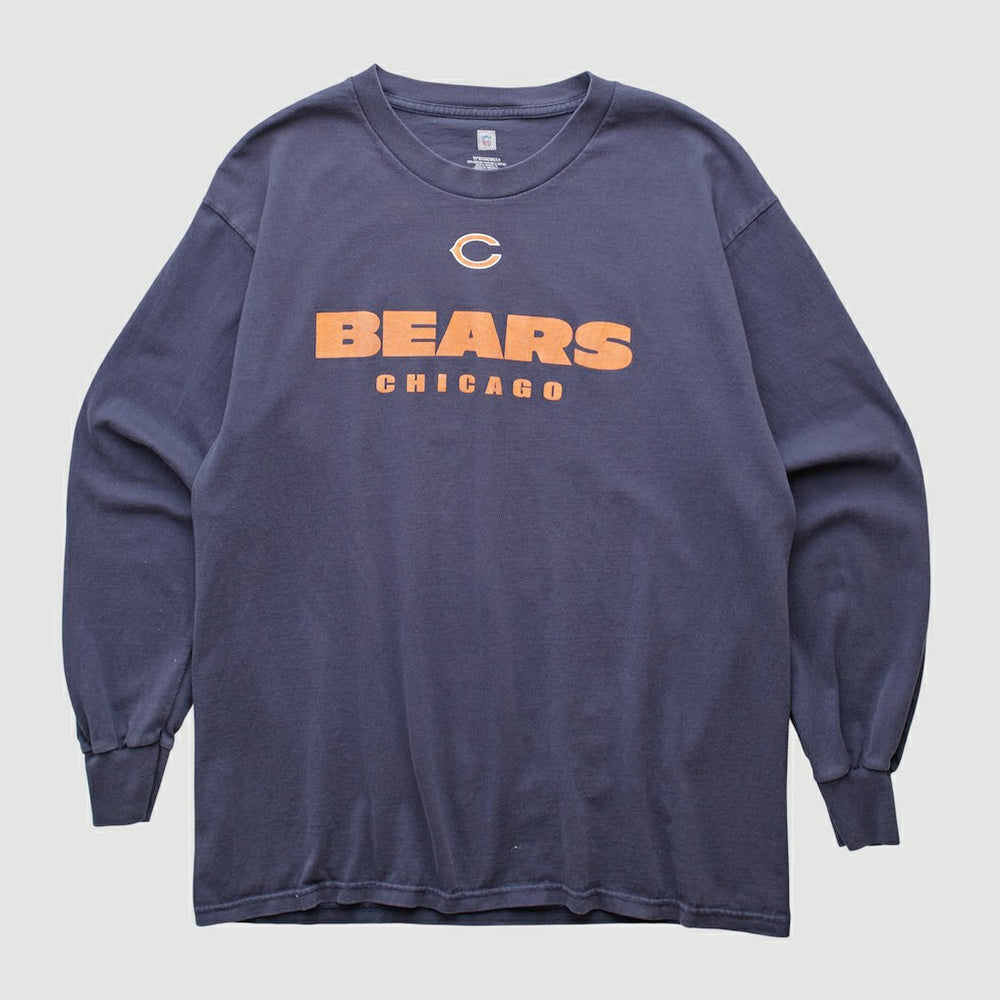Chicago Bears NFL 2000s Long Sleeve T-shirt Navy Vintage | Fanatics