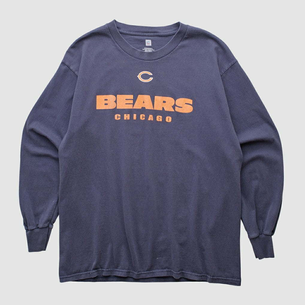 Chicago Bears NFL 2000s Long Sleeve T-shirt Navy Vintage | Fanatics