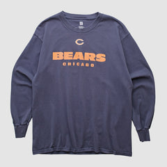 Chicago Bears NFL 2000s Long Sleeve T-shirt Navy Vintage | Fanatics