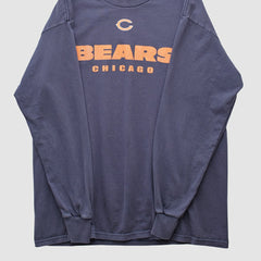 Chicago Bears NFL 2000s Long Sleeve T-shirt Navy Vintage | Fanatics