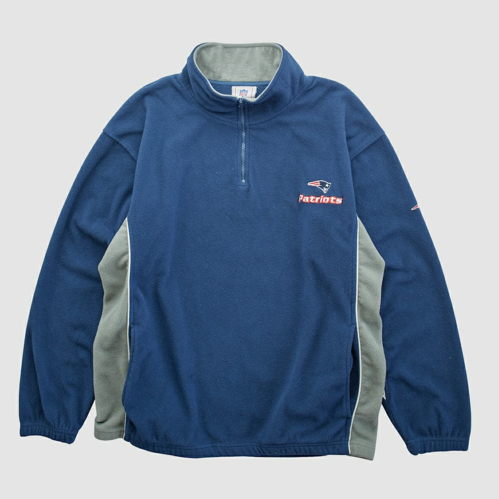 New England Patriots NFL 2000s 1/4 Zip Sweatshirt Navy Vintage | Fanatics