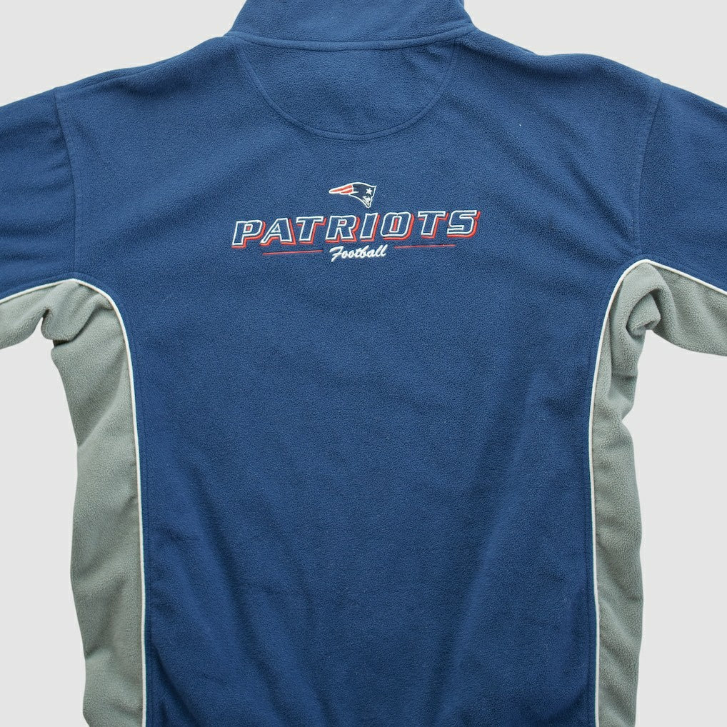 New England Patriots NFL 2000s 1/4 Zip Sweatshirt Navy Vintage | Fanatics