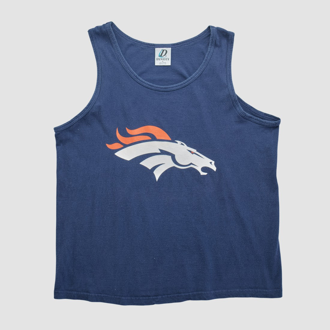 Denver Broncos Dynasty 90s Tank Navy Vintage | Fanatics