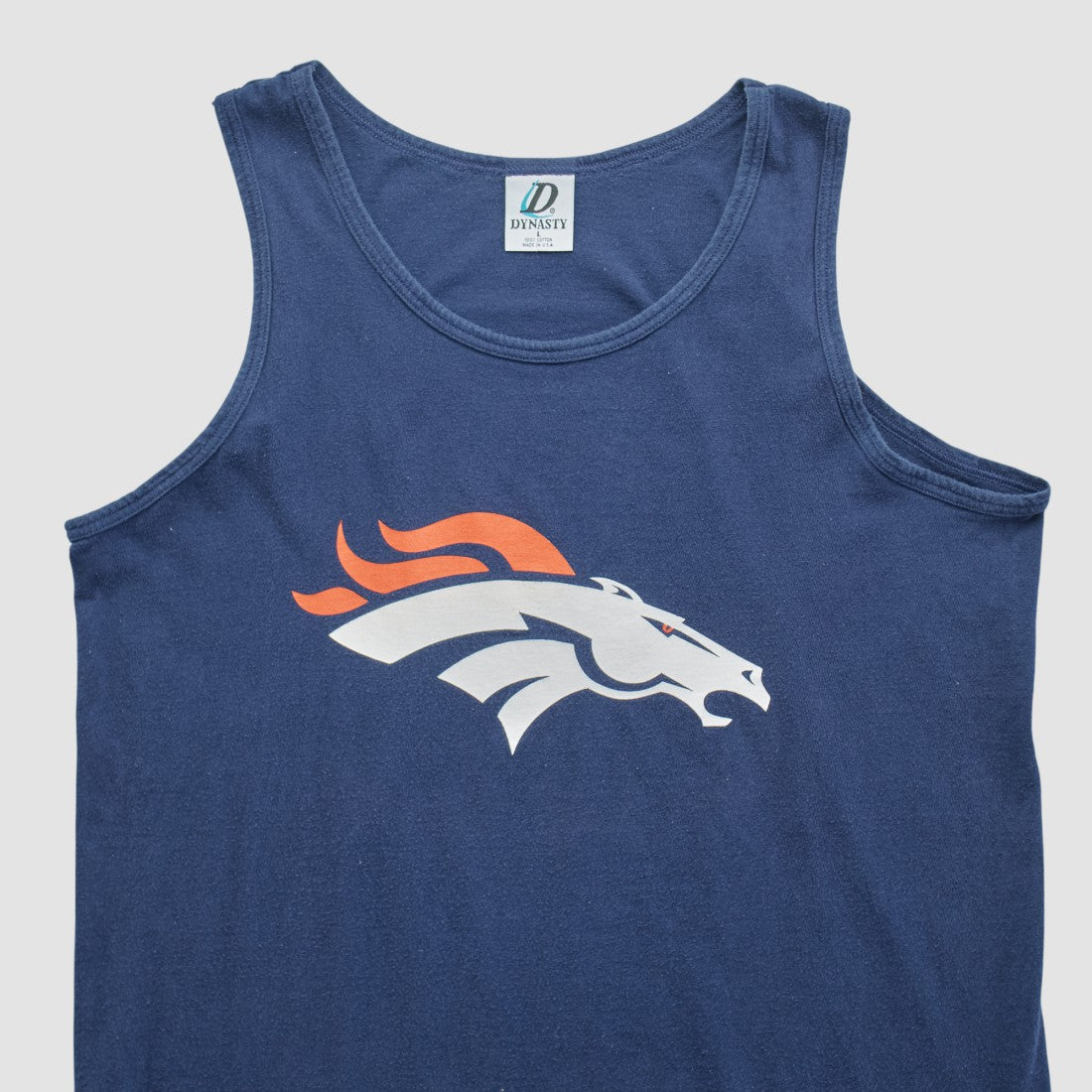 Denver Broncos Dynasty 90s Tank Navy Vintage | Fanatics
