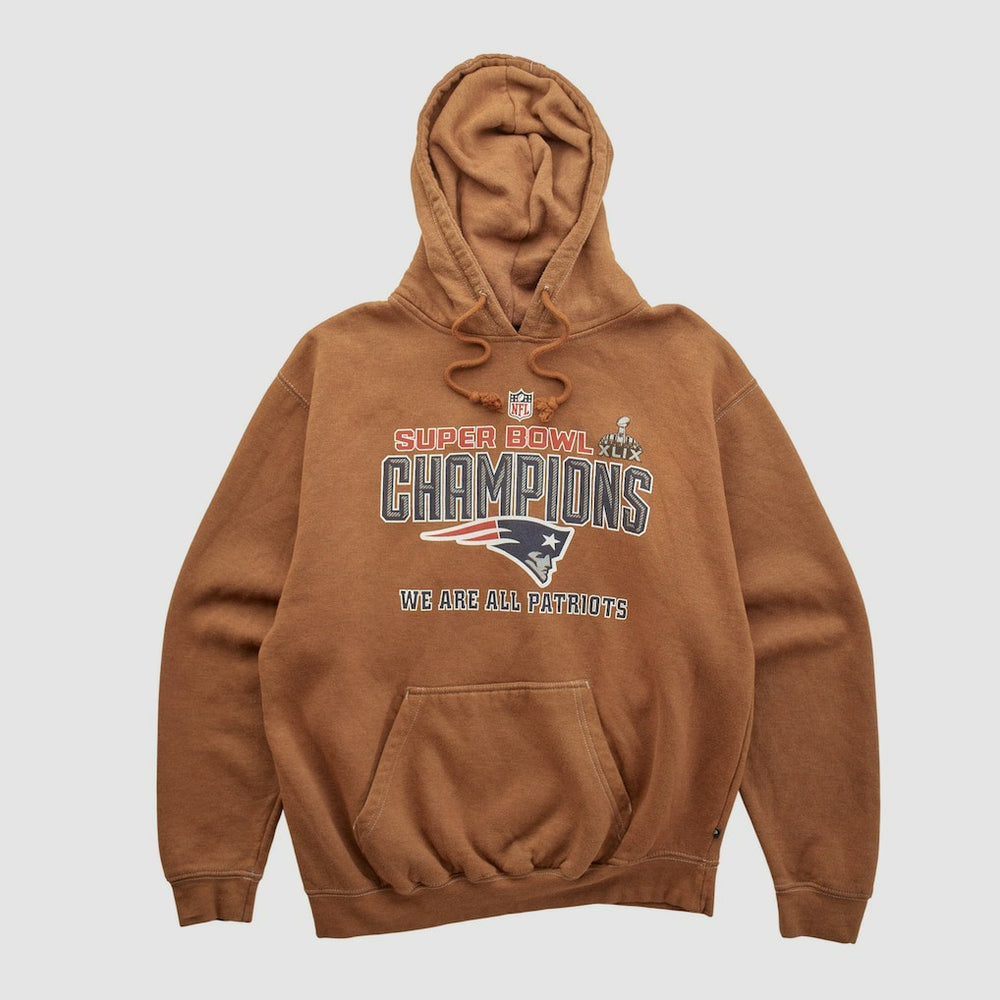 Super Bowl XLIX Pennant Sportswear 2015 Hooded Pullover Sweatshirt Clay Vintage | Fanatics