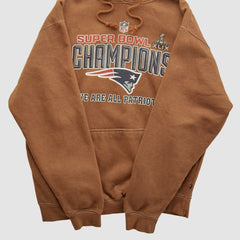 Super Bowl XLIX Pennant Sportswear 2015 Hooded Pullover Sweatshirt Clay Vintage | Fanatics