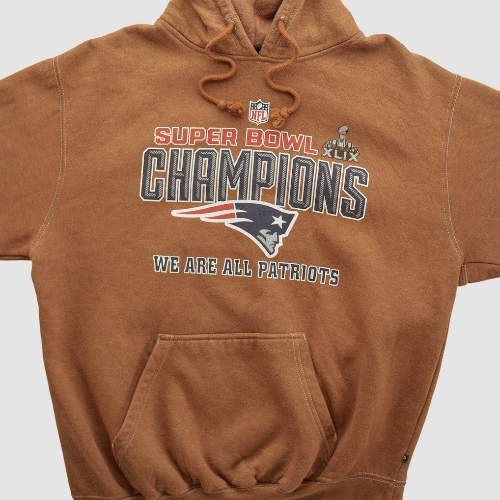 Super Bowl XLIX Pennant Sportswear 2015 Hooded Pullover Sweatshirt Clay Vintage | Fanatics