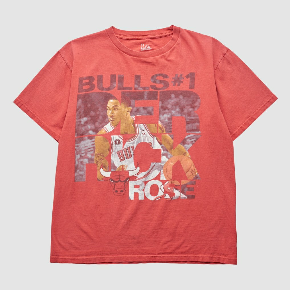 Chicago Bulls Majestic 2000s T-shirt Red Vintage - NBA