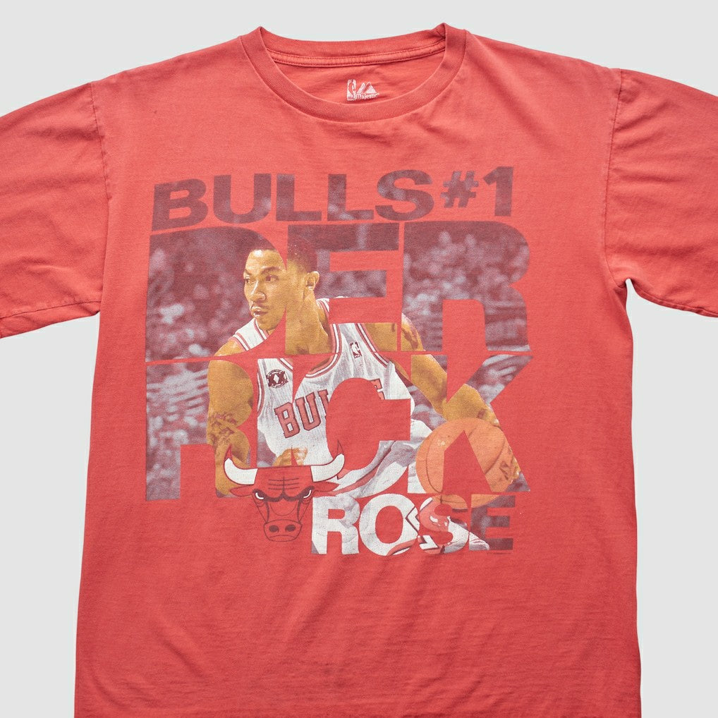 Chicago Bulls Majestic 2000s T-shirt Red Vintage - NBA