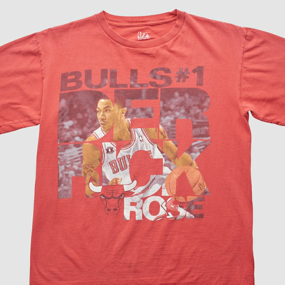 Chicago Bulls Majestic 2000s T-shirt Red Vintage - NBA