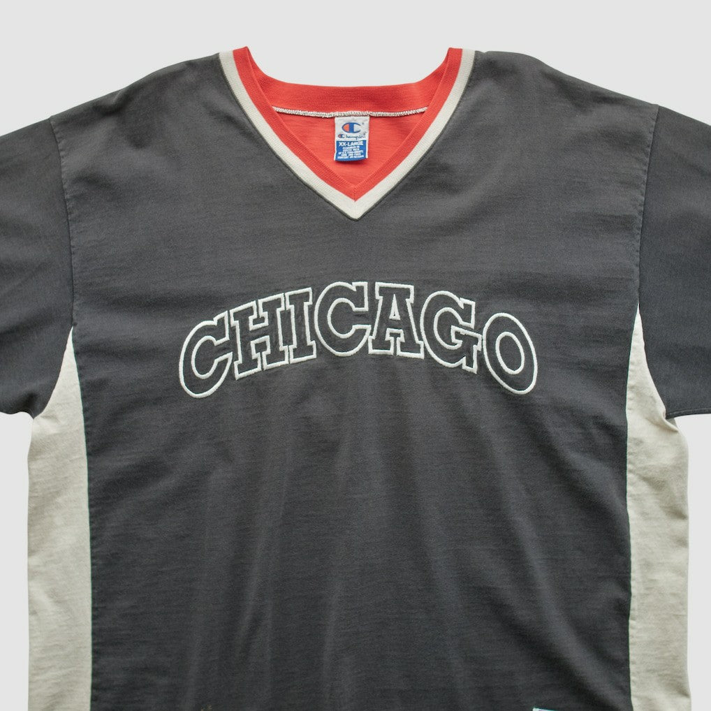 Chicago Bulls Champion 90s T-shirt Black Vintage - NBA