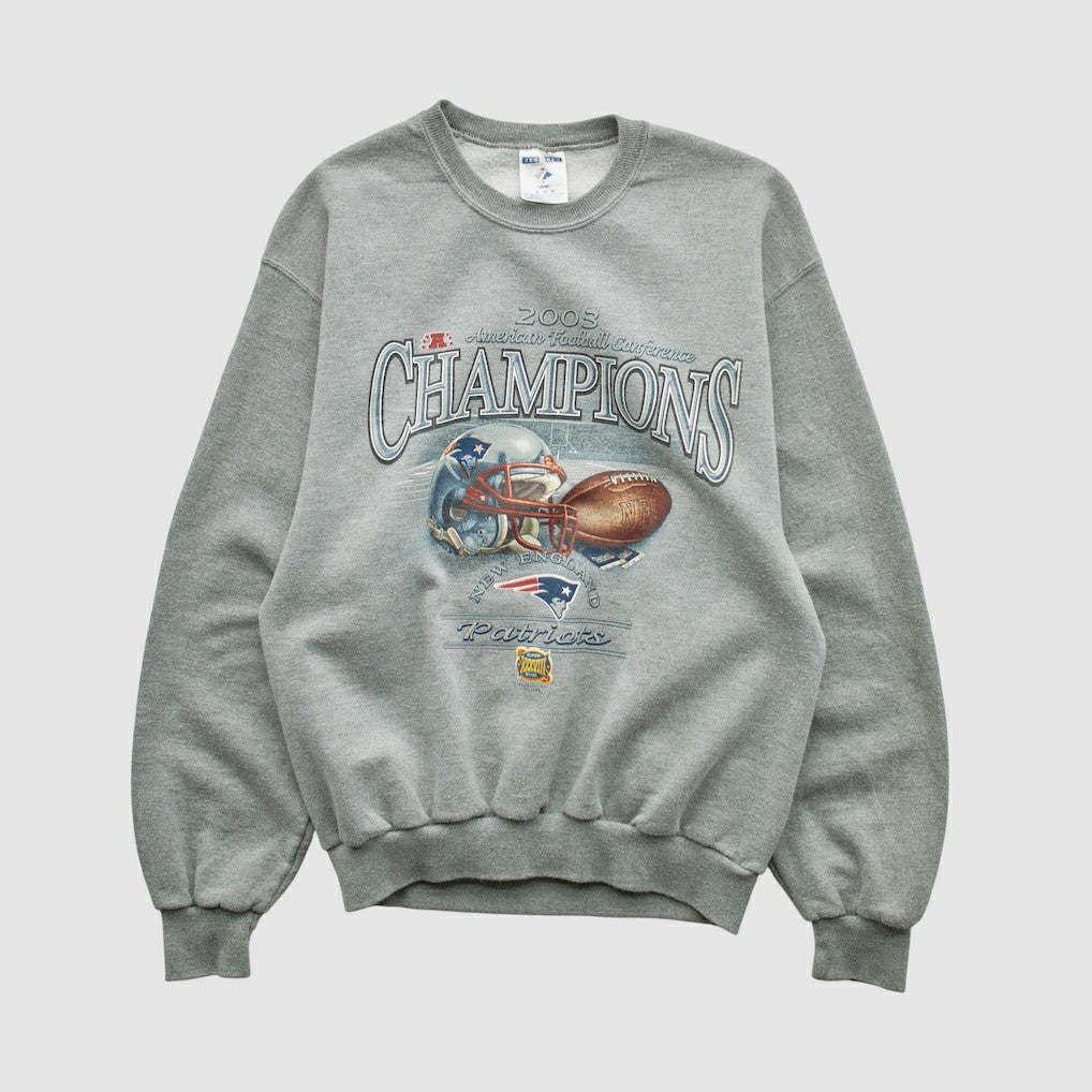American Football Conference Jerzees 2003 Pullover Sweatshirt Dark Heather Gray Vintage | Fanatics