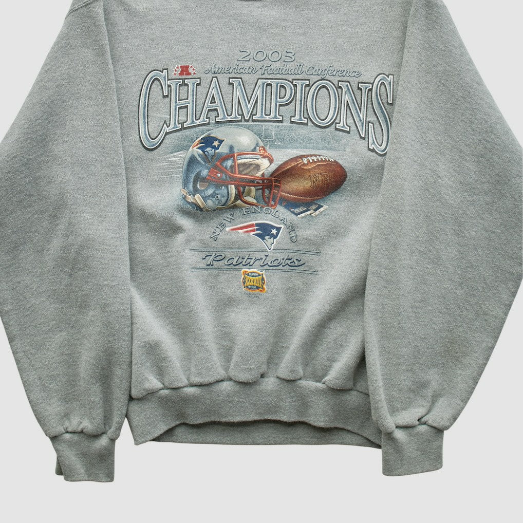 American Football Conference Jerzees 2003 Pullover Sweatshirt Dark Heather Gray Vintage | Fanatics