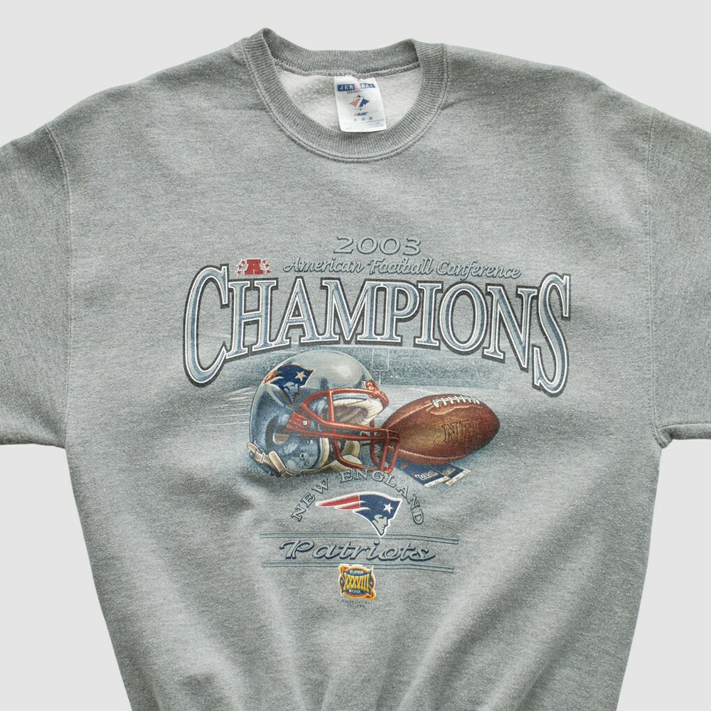 American Football Conference Jerzees 2003 Pullover Sweatshirt Dark Heather Gray Vintage | Fanatics