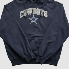 Dallas Cowboys Cowboys Authentic Apparel 2010s Hooded Pullover Sweatshirt Navy Vintage | Fanatics