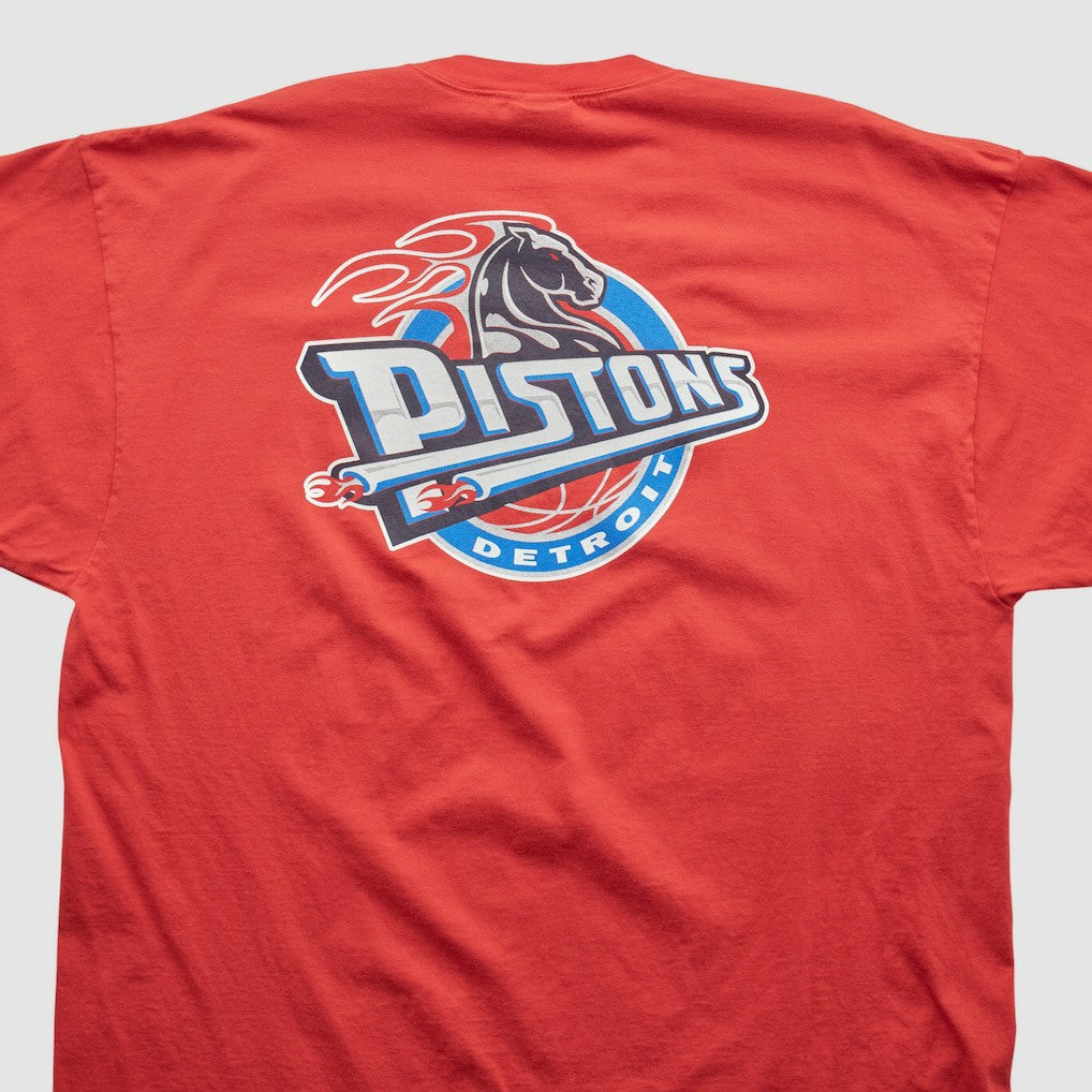 Detroit Pistons Reebok 2000s T-shirt Red Vintage - NBA