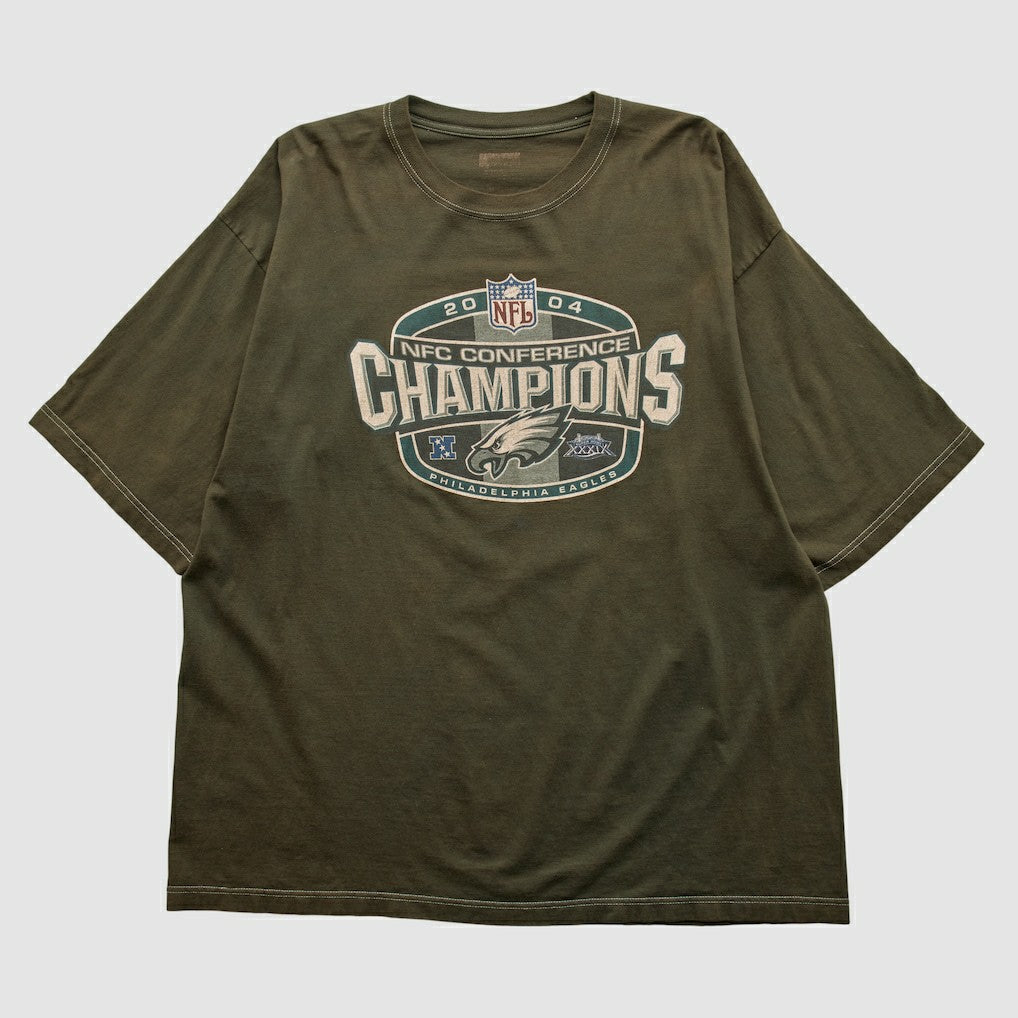 NFC Conference Champs 2004 T-shirt Brown Vintage | Fanatics