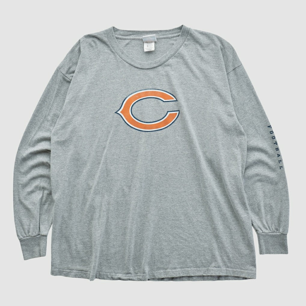 Chicago Bears NFL 2000s Long Sleeve T-shirt Heather Gray Vintage | Fanatics
