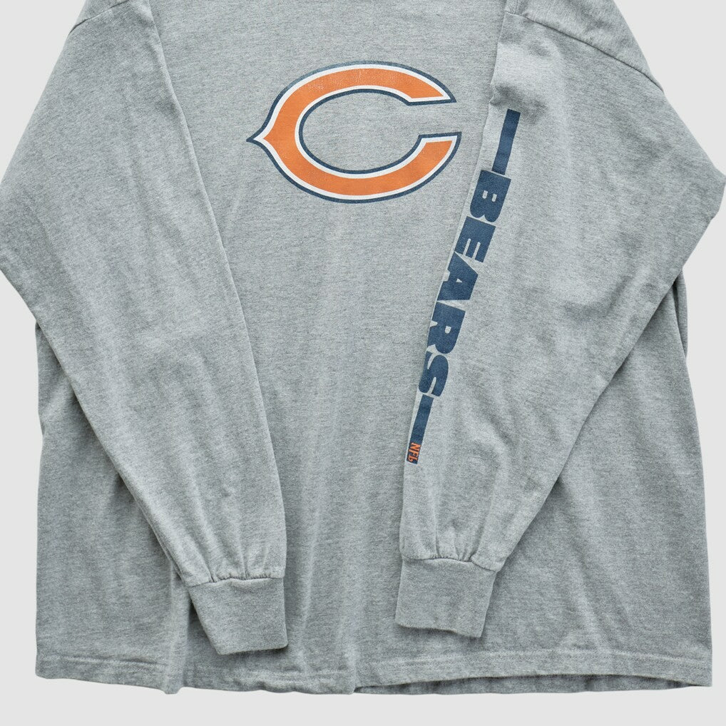 Chicago Bears NFL 2000s Long Sleeve T-shirt Heather Gray Vintage | Fanatics
